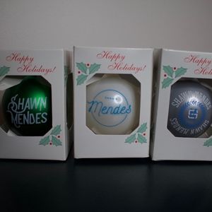 *EXCLUSIVE* Shawn Mendes Holiday Ornaments